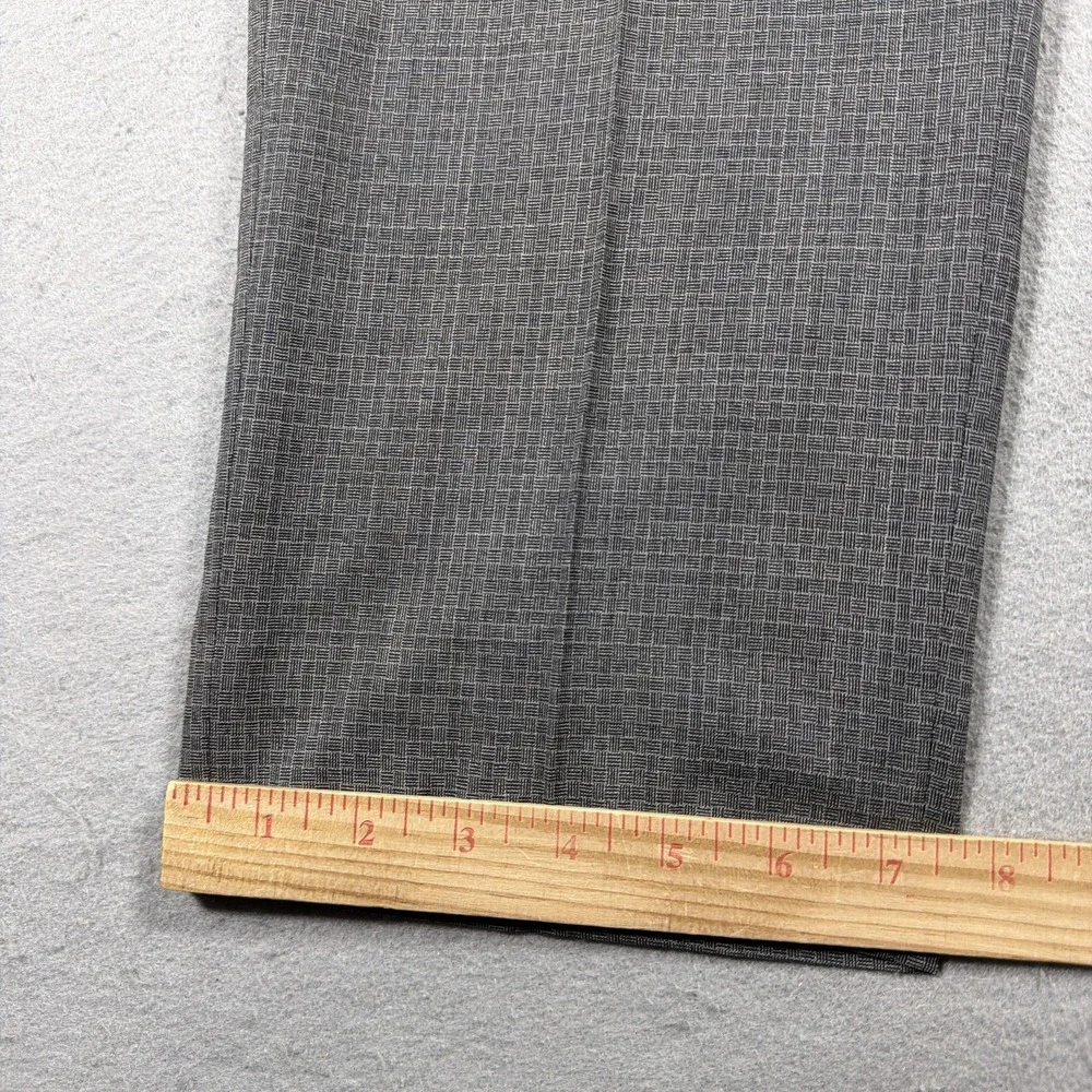 Ted Baker Dress Pants Mens 34x32 Gray Wool Check Slim Fit Jarrett Pant Canada